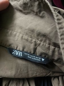 Zara Brown Long Sleeve Shirt