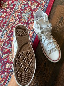 Classic White Converse High Tops