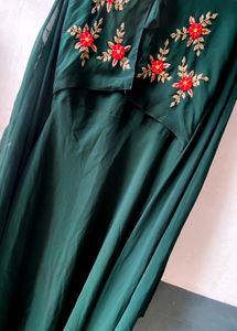 Bottle Green Gown