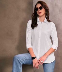 Classic White Button-Up Shirt