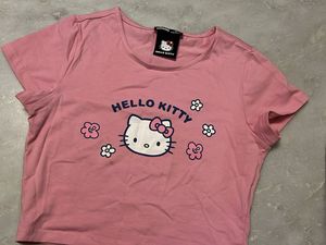 Hello Kitty Pink Cropped T-Shirt