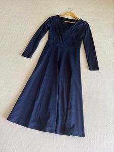 🌿Savana - Navy Blue Midi Dress - 32” 33”