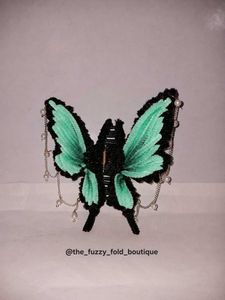 🦋 Handmade Butterfly Pipe Cleaner Hair Clutcher |