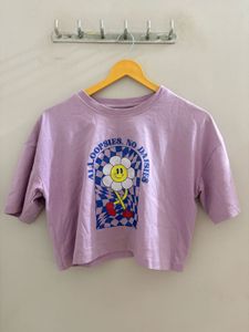 Cute Purple Graphic T-Shirt