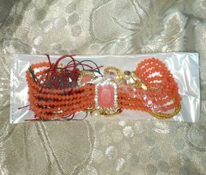Beaded Necklace and Earring Set