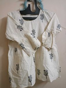 Embroidered Cotton Kurta