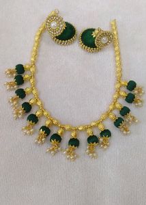 Silk Thread Necklace Set 🥰