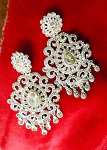Elegant Rhinestone Dangle Earrings
