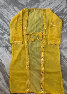 Yellow Embellished Lehenga Set