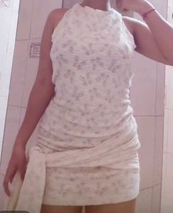 offwhite bodycon designer dress