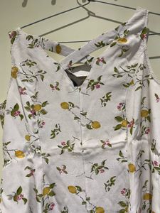 Cute Lemon Print Top