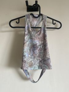Backless Crop Top from Bershka