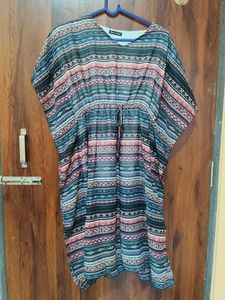Boho Print Kaftan Dress