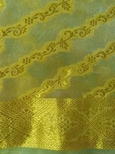 Elegant Yellow Saree with Golden Border