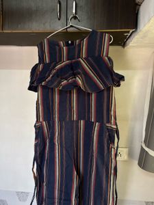 Striped Ruffle Dress