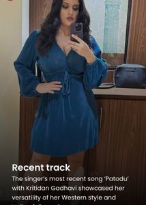 zara blue dress