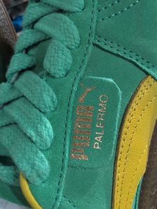 Puma Palermo Sneakers - Teal &amp; Yellow uk 3