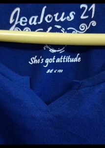Blue Crew Neck T-Shirt