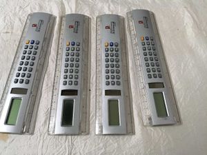 4x 2-in-1 Calculator Ruler