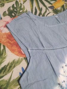 Blue Tie-Dye Tank Top