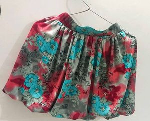 Floral Mini Skirt