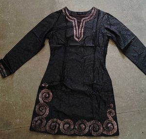 Embellished Black Kurti
