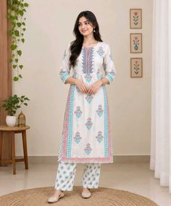 Elegant White Kurta Set