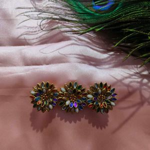 Boho Hair Clips Set - Multicolo