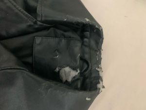 Black Faux Leather Biker Jacket