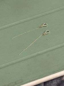 Elegant Drop Earrings with Crystals