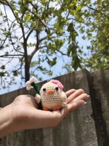 Cute Crochet Duck Keychain ❣️☺️