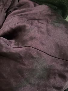 Elegant Purple Satin Abaya