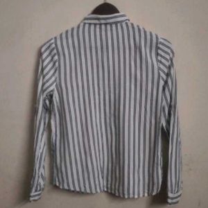 Classic Striped Button-Up Shirt