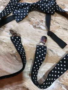 Men's Suspenders and Bow Tie Set of 2