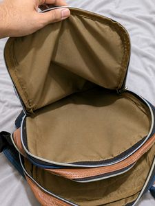 Imported Korean Premium Navy Canvas Backpack