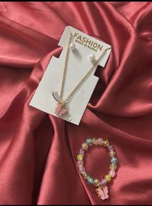 New: Butterfly Necklace &amp; Bracelet Set