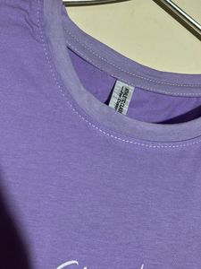 New Lavender Smile Graphic Tee