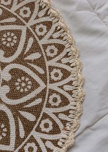 set of 3 jute round table placemats