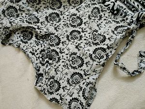 Beautiful Long Cotton Frock ..With Kalankari Print
