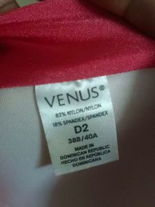 Bright Pink Bikini Top with Embellishments