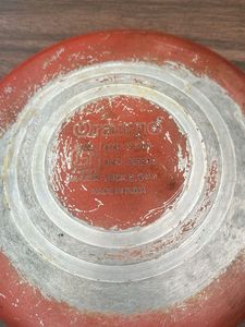Used Red Non-stick Frying Pan