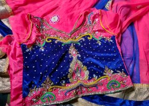 Rani Pink Lehenga For 14 To 15 Year Old Girls