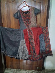 Unique Patchwork Ethnic Gown