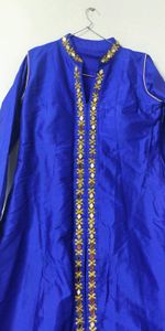 🔥SALE🔥Elegant Royal Blue Embellished Maxi Dress