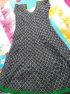 Patterned Anarkali Kurta