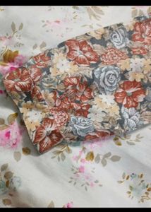 Floral Print Shirt Medium Size