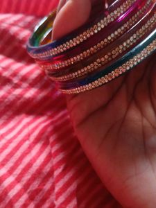 Set of Colorful Beaded Bangles