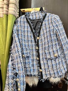 Tweed Jacket With Gold Botton Details