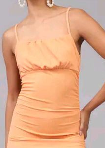Peach Bodycon Mini Dress(negotiable)