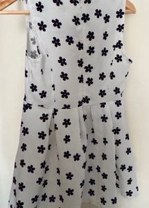 Cute Floral Print Sleeveless Dress